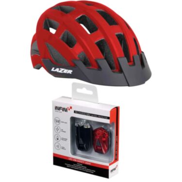 Lazer Compact Helmet and Infini Lightset Bundle