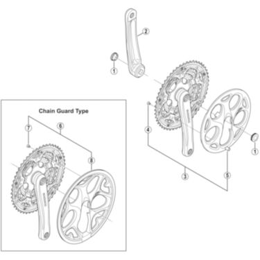 FC-M131 crank arm cap