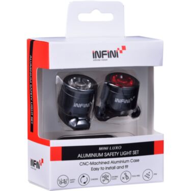 Mini-Luxo USB front and rear lightset, black