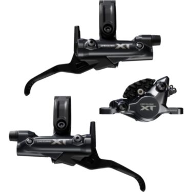 BR-M8200/BL-M8200 XT 2 pot bled brake levers and callipers, front and rear