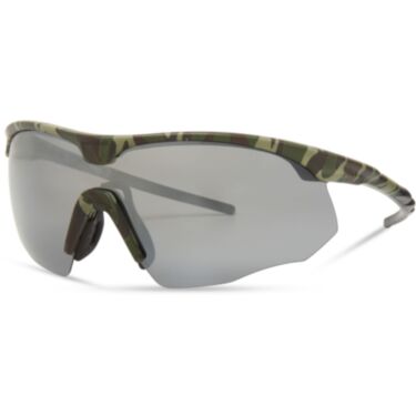 Shields Green Camo Sunglasses - 3 Polarised Lens Pack - Silver Mirror / Bronze Mirror / Yellow