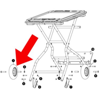 1829-2 - Replacement Wheel for PB-5