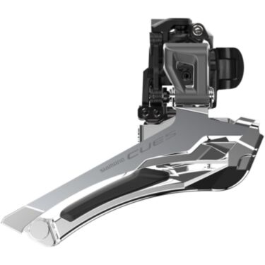 FD-U6030 CUES double front derailleur 9/10-speed, down swing/pull, 28.6-34.9mm
