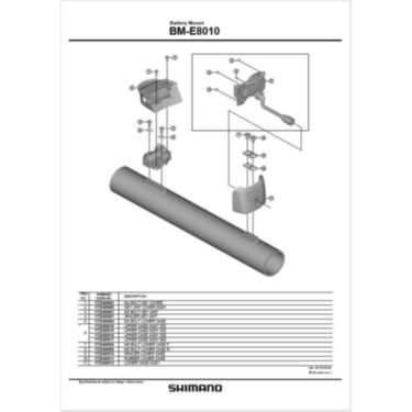 BM-E8010 upper case assembly 300 mm