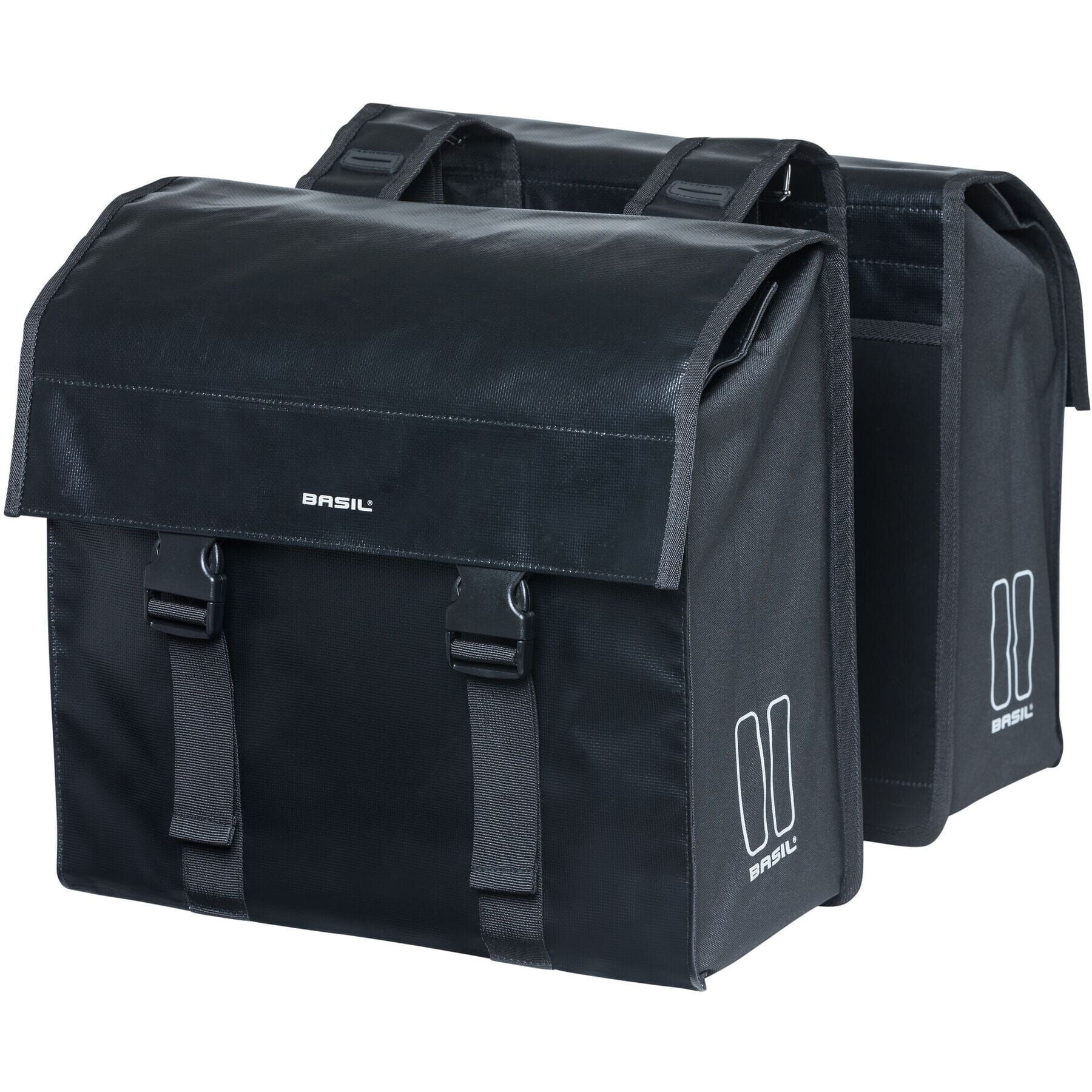 Basil Urban Load Double Bag 48-53L black/black