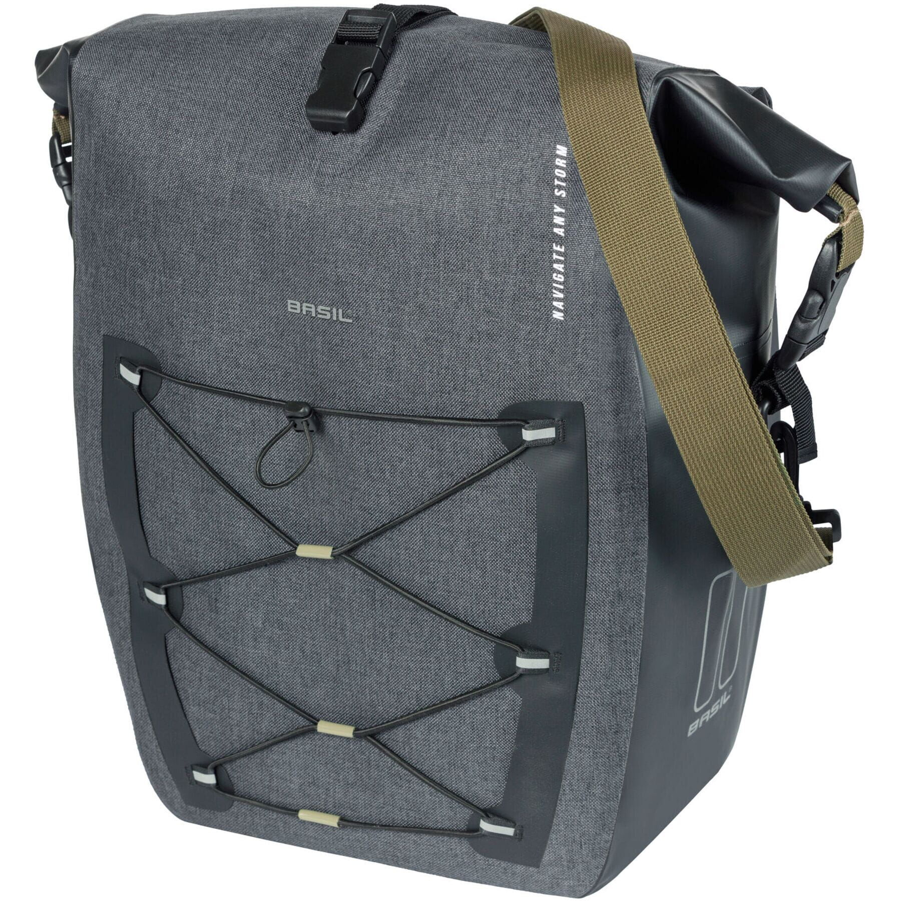 Basil Navigator Storm Large Single Pannier Bag 25-31L