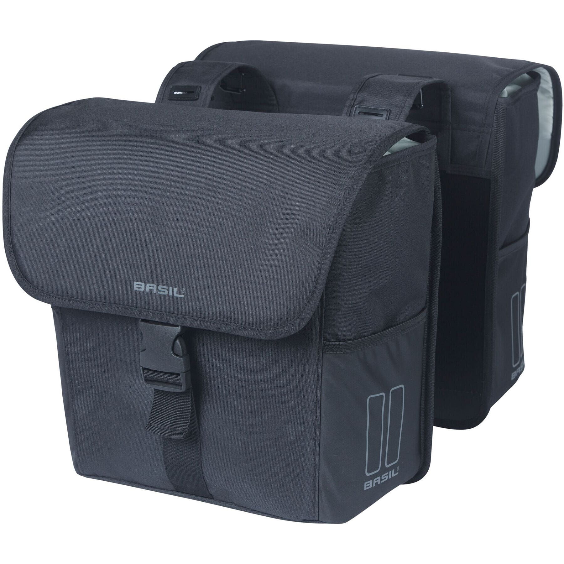 Basil GO Double Bag 32L solid black