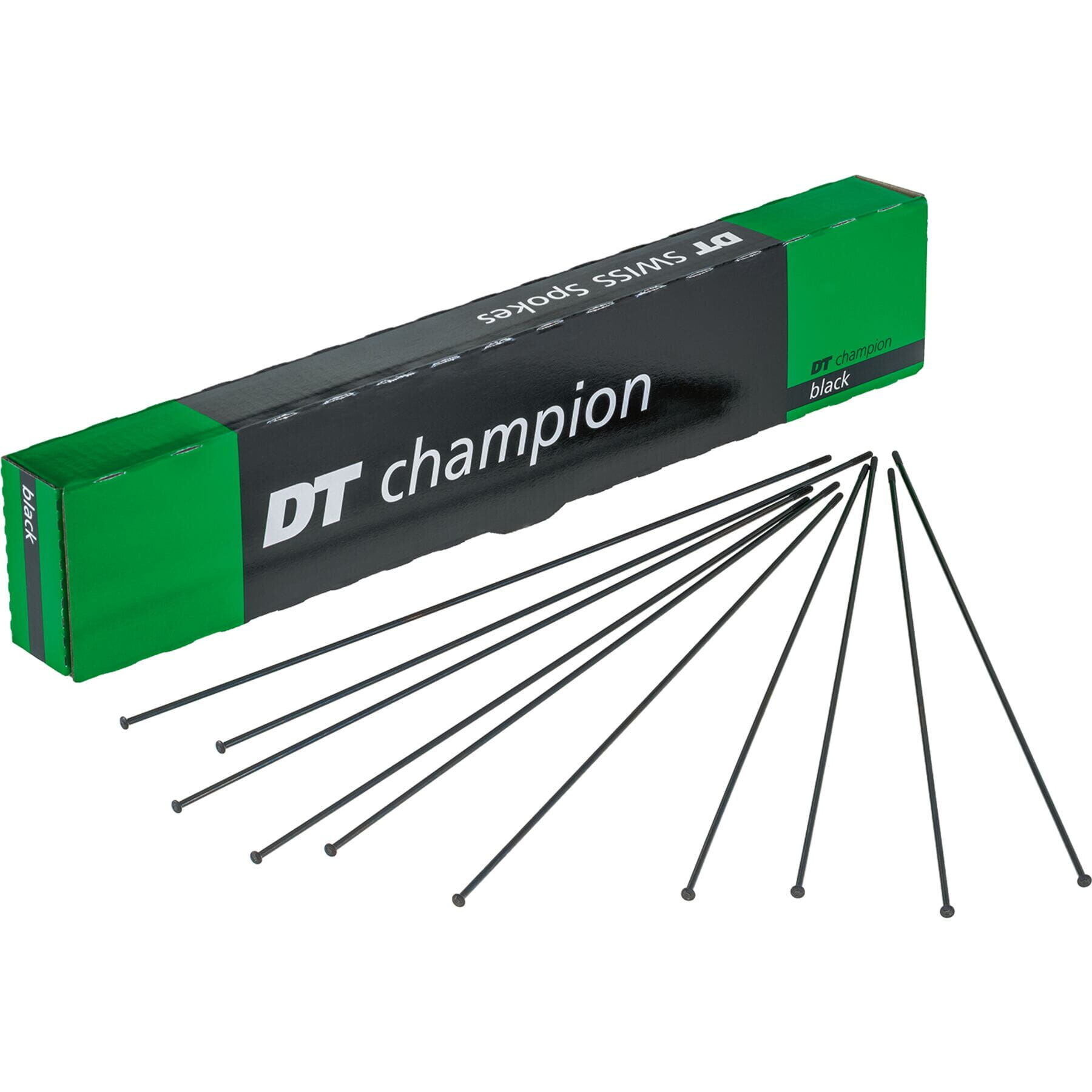 DT Swiss Champion Straight Pull black spokes 14g = 2mm box 20
