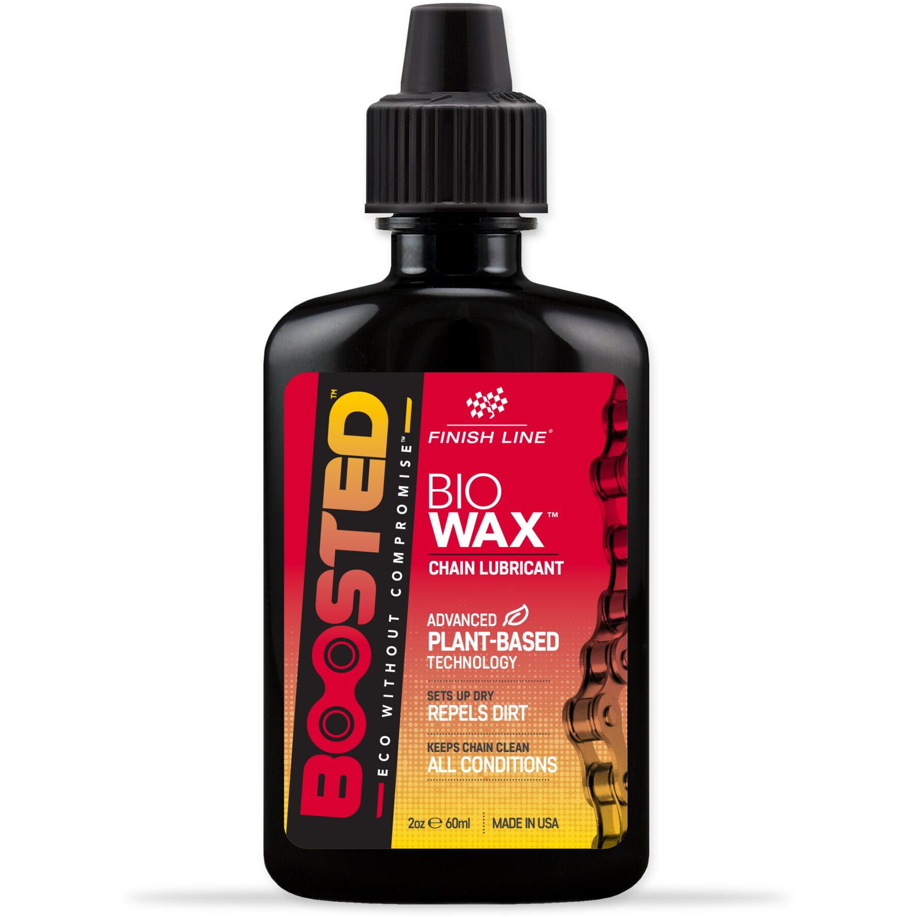 Finish Line BOOSTED™ - Bio Wax Chain Lubricant - Plant-Based - 2oz/60ml - Box of 12