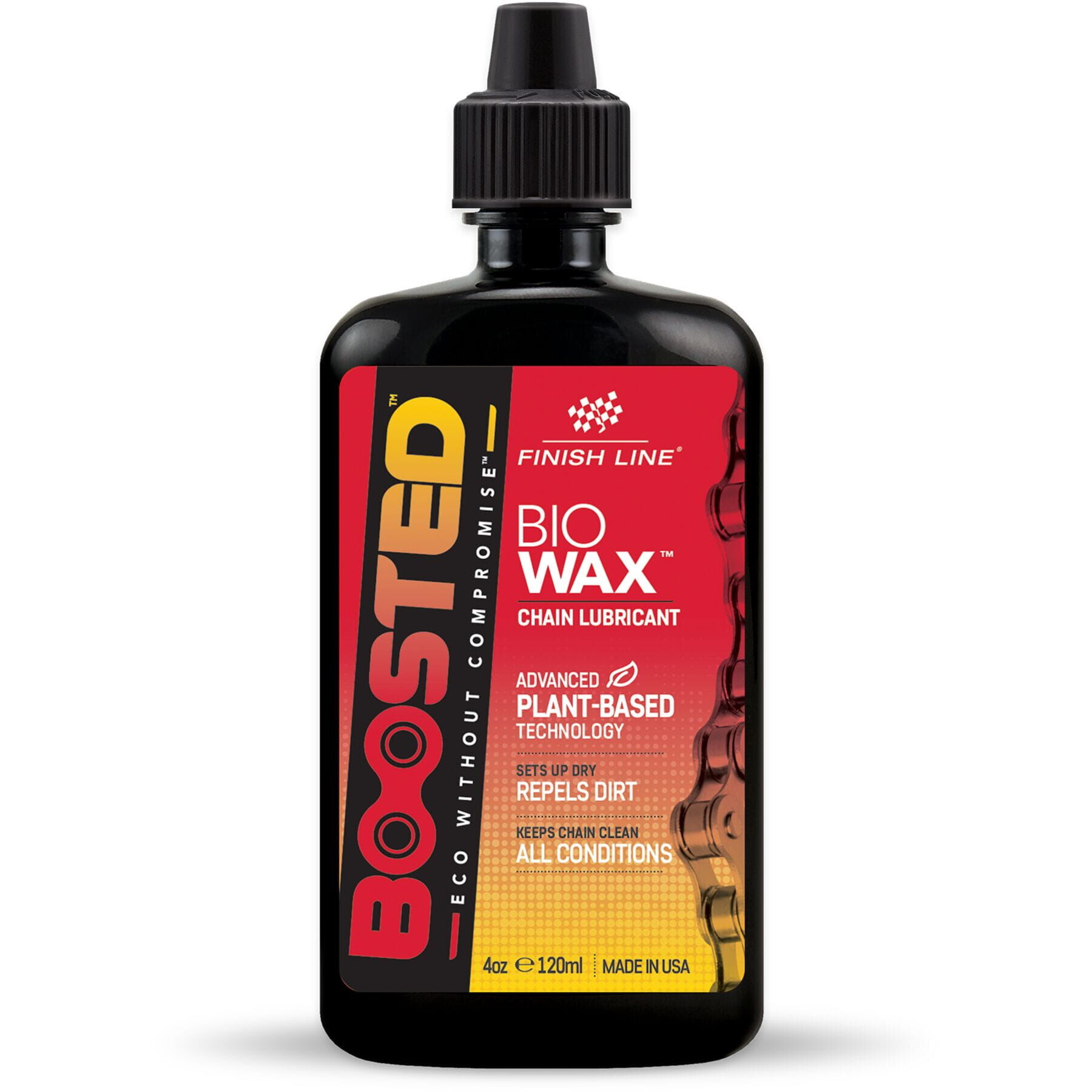 Finish Line BOOSTED™ - Bio Wax Chain Lubricant - Plant-Based - 4oz/120ml - Box of 12