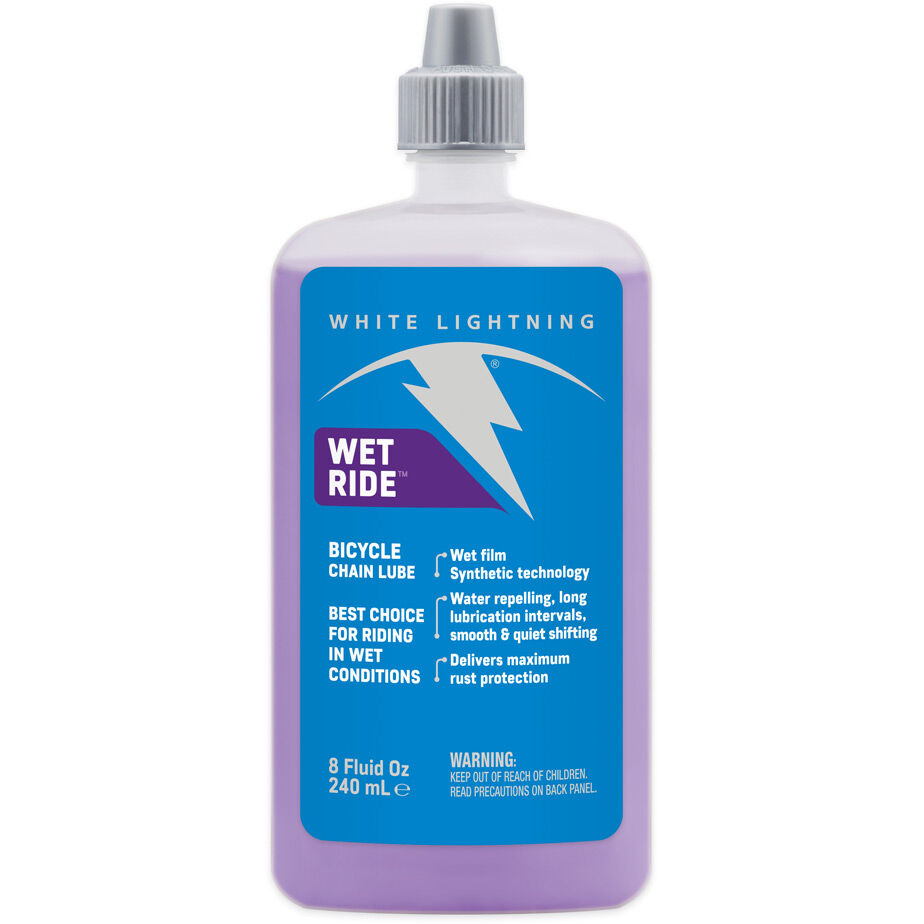 White Lightning Wet Ride - Chain Lube - 8oz / 240ml - Box of 8