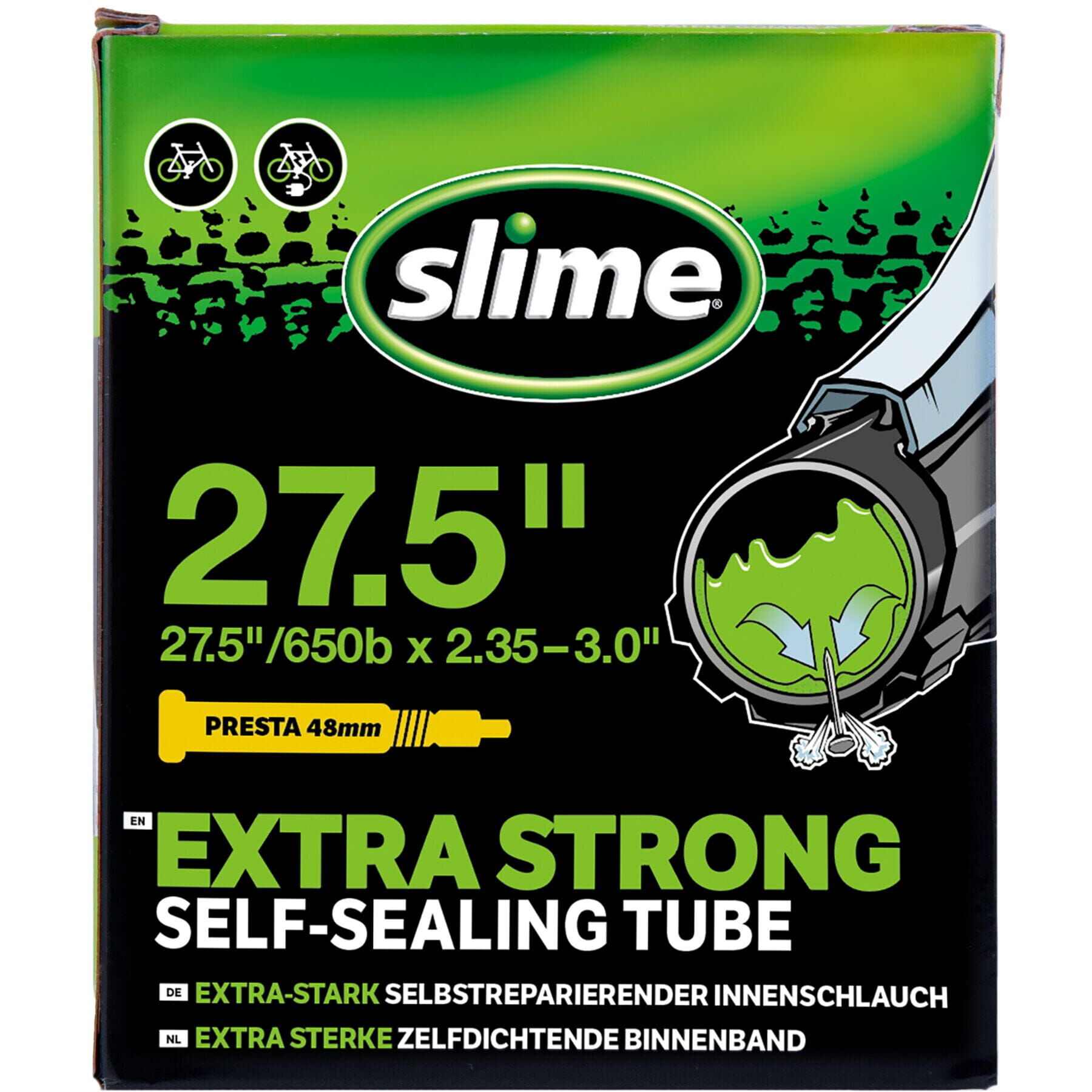 Slime Smart Tube - 27.5 x 2.35 - 3.0 inch - Presta Valve