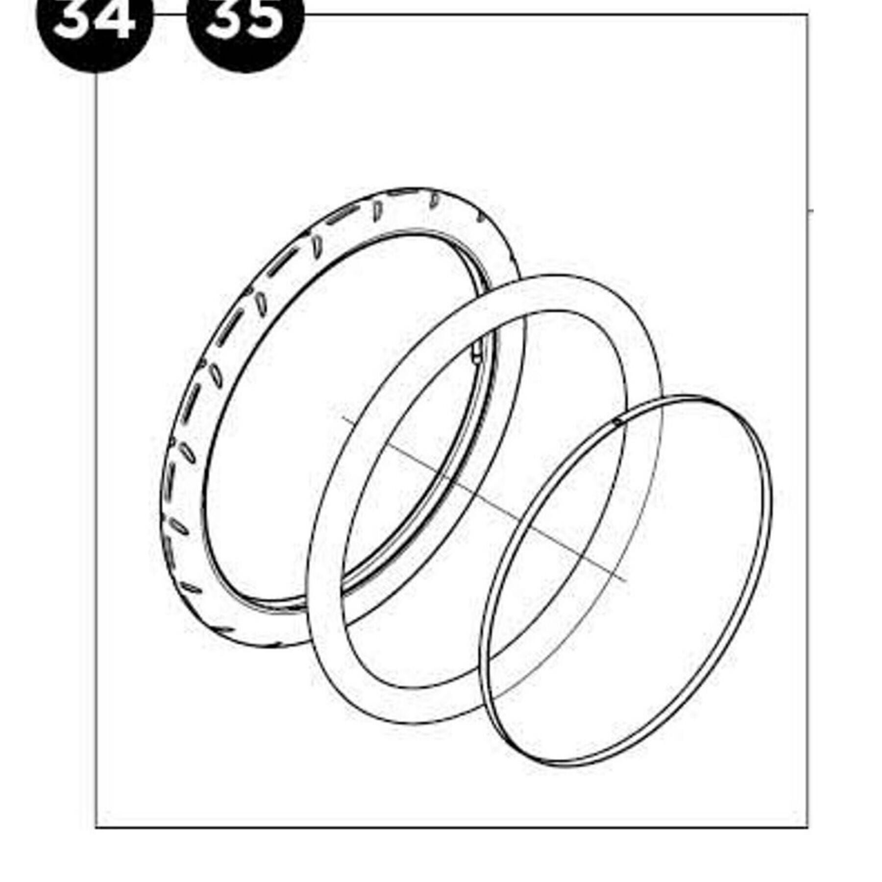 Thule Tyre and tube LH assembly 20 inch