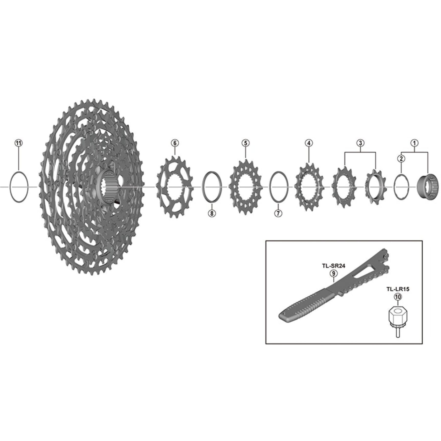 Shimano Spares CS-M8100 sprocket wheel 14T C