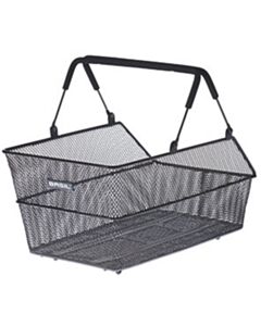 Basil Cento S Rear Bicycle Basket Multi, black