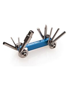Park Tool IB-2 - I-Beam Mini Fold-Up Hex Wrench Screwdriver &amp; Star-Shaped Wrench Set