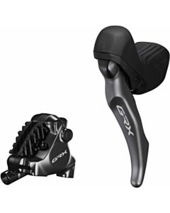 Shimano GRX BL-RX820 GRX hydraulic disc brake lever bled with BR-RX820 calliper, left rear