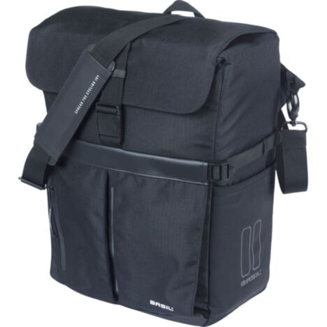 Basil Move Commuter Bicycle Bag MIK Studs 15L black