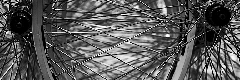 Close-up of M Part Wheel spokes